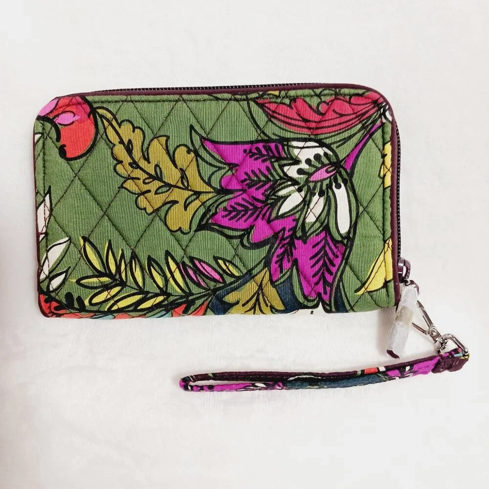 NWT Vera Bradley RFID Grab & Go Wristlet, Autumn Leaves, Approx. 7